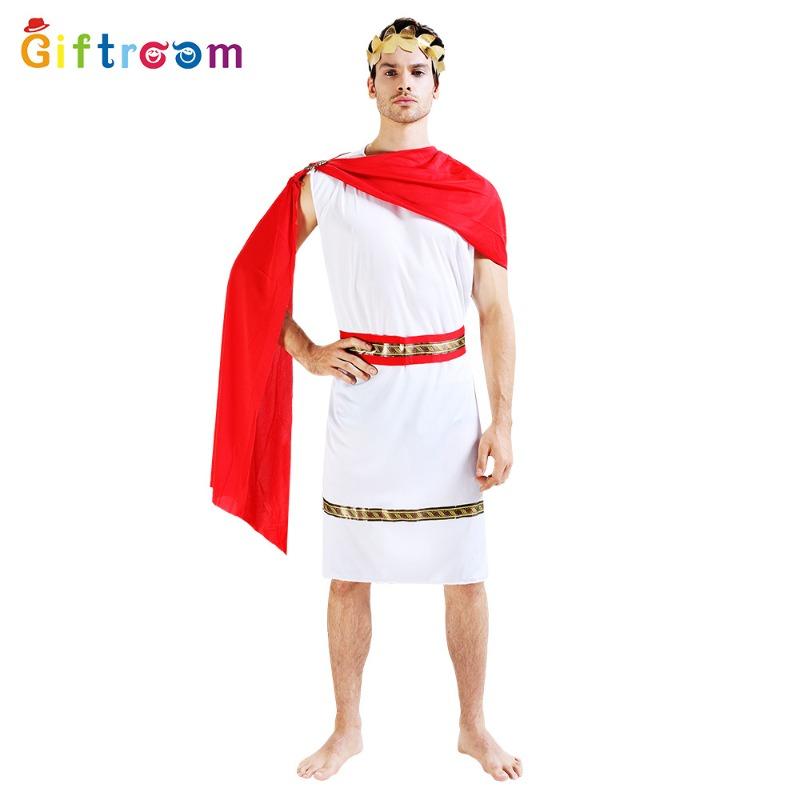 Halloween Masquerade Ancient Couple Red Shawl Stage Characters, Adult Ancient Costumes
