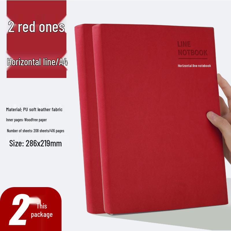 Large A4 Business Notebook - Thick Pages for Meetings and Daily Records