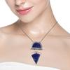 Lapis Necklace Blue Topaz  Lazuli Gifted Pendant Jewelry  Nicky
