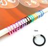 2PCS Cool Fake Stud Earring Clip Piercing Body Nose Lip Goth Punk Ring Hoop Ear Syeer