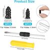 Linkstyle 60PCS Tire Plug Kit, Tire Repair Rubber Nails, Vacuum Tyre Repair Screws Fast Repair Kit With A Box, Screwdriver, For Car Motorcycle Truck