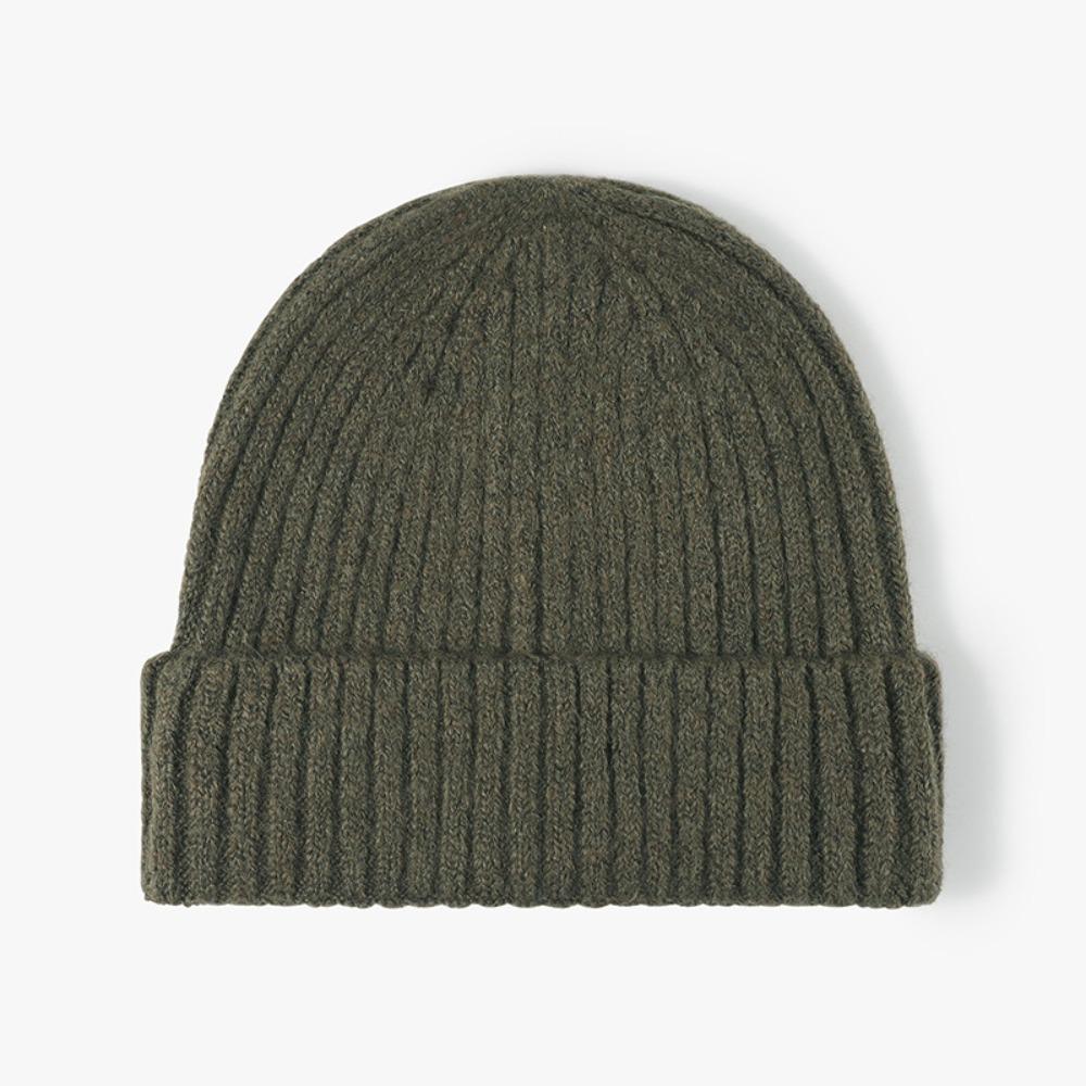 

Fahsion Thick Knitted Hat Keep Warm Solid Color Beanie Cap Daily Wear Women s Hat Autumn