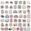 50 Reading Stickers: Waterproof for Bottles, Phones, Laptops