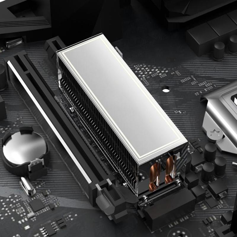 Universal M.2 SSDs Coolers Double Heat Tube For Various 2280 Models for Easy Installation on Multiple Computer Systems