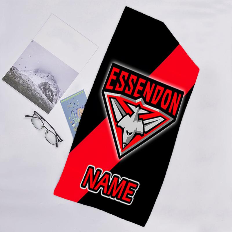 1pc Football20 Beach Towel with Custom Name, Beach/Swimming/Bath/Picnic/Camping Towel, Suitable for Seaside Beaches