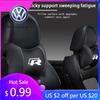 For VW Volkswagen Jetta MK5 Golf Lær Bilsete Hodestøtte Minneskum Komfort Nakkepute Bilinteriør For Volkswagen VW RLin