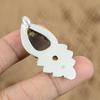 Natural Smokey Quartz Gemstone Pendant 925 Sterling Silver Indian Jewelry