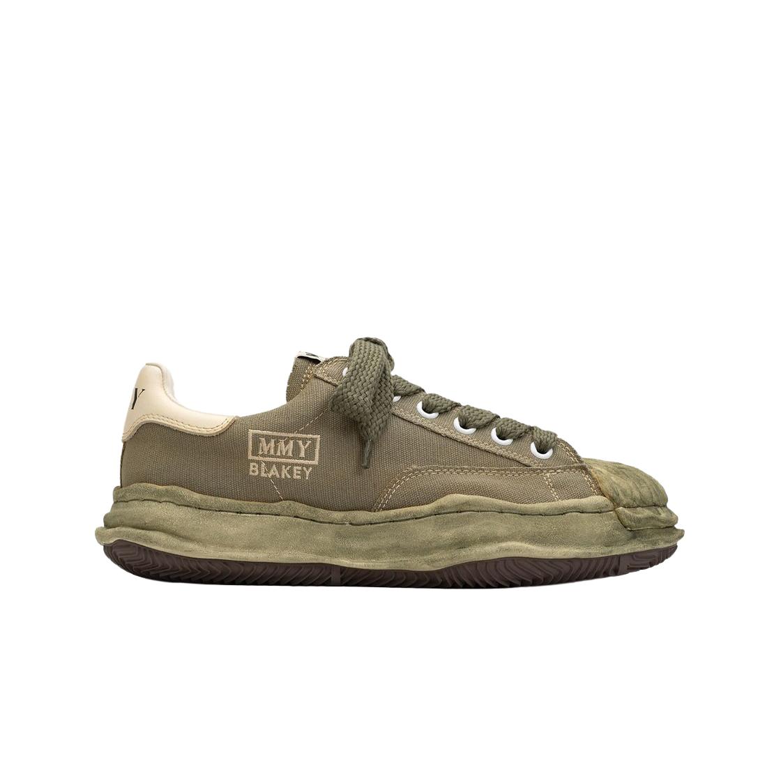 

Maison Mihara Yasuhiro Blakey Vl Og Sole Canvas Low-top Sneakers Khaki EU 42