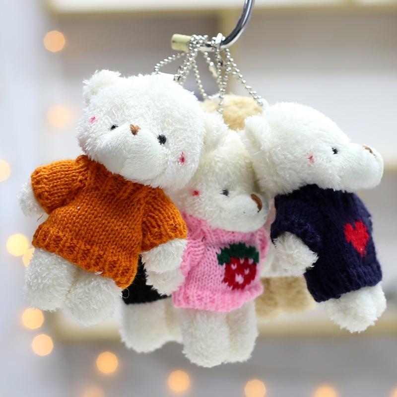 Cute Sweater, Bear Pendant, Plush Toy, Teddy Bear Doll Keychain, Bag, Hanging Ornament, Doll Event Gift