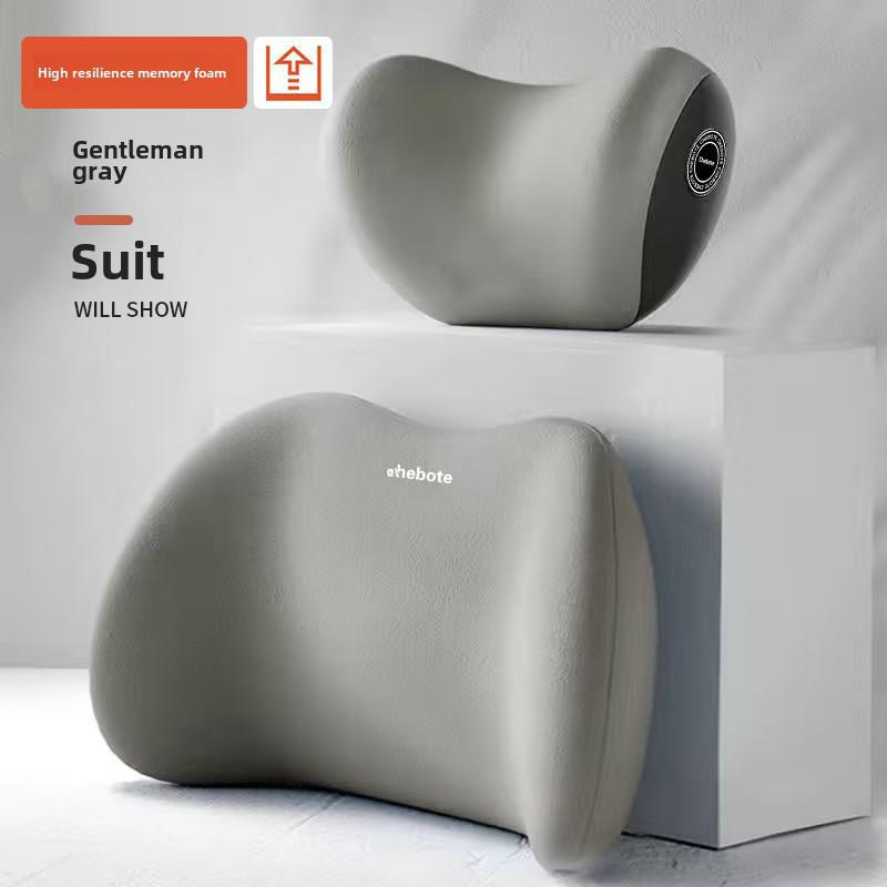 Memory Foam Car Headrest Pillow for Neck and Waist Support