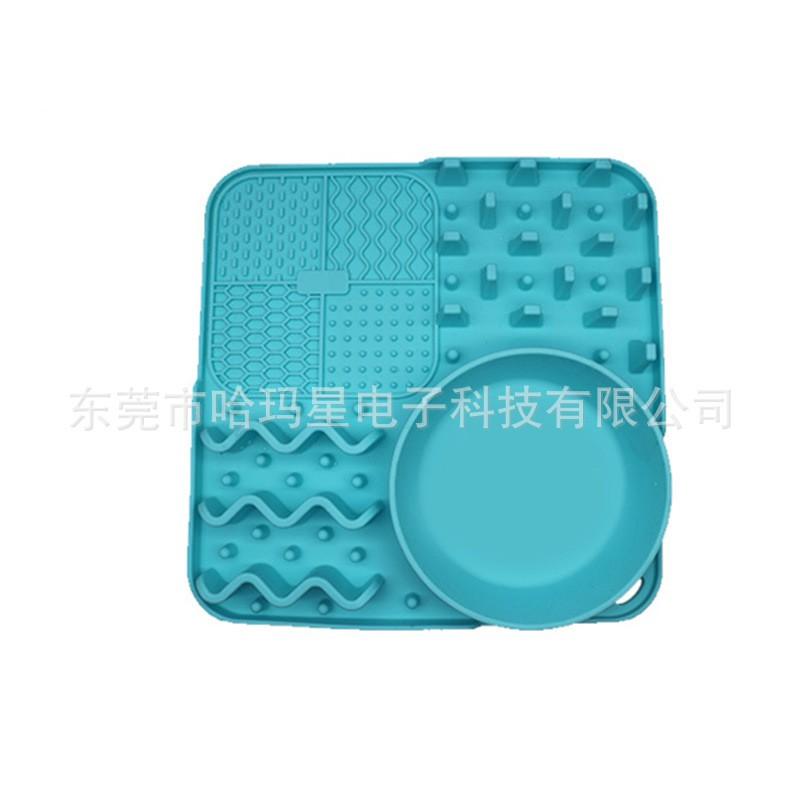 Silicone Pet Licking Mat Slow Feeder Bowl Cats Dogs Non-Slip Food Pad With Multiple Sizes Colors