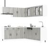 Kitchen Cabinet Set, Lucca, 11-Piece, Sonoma Oak Grey