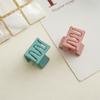 Small Square Hair Claws Frosted Hair Clip Geometry Simple Hairpins Ponytail Clip Crabs Hair Accessories for Women