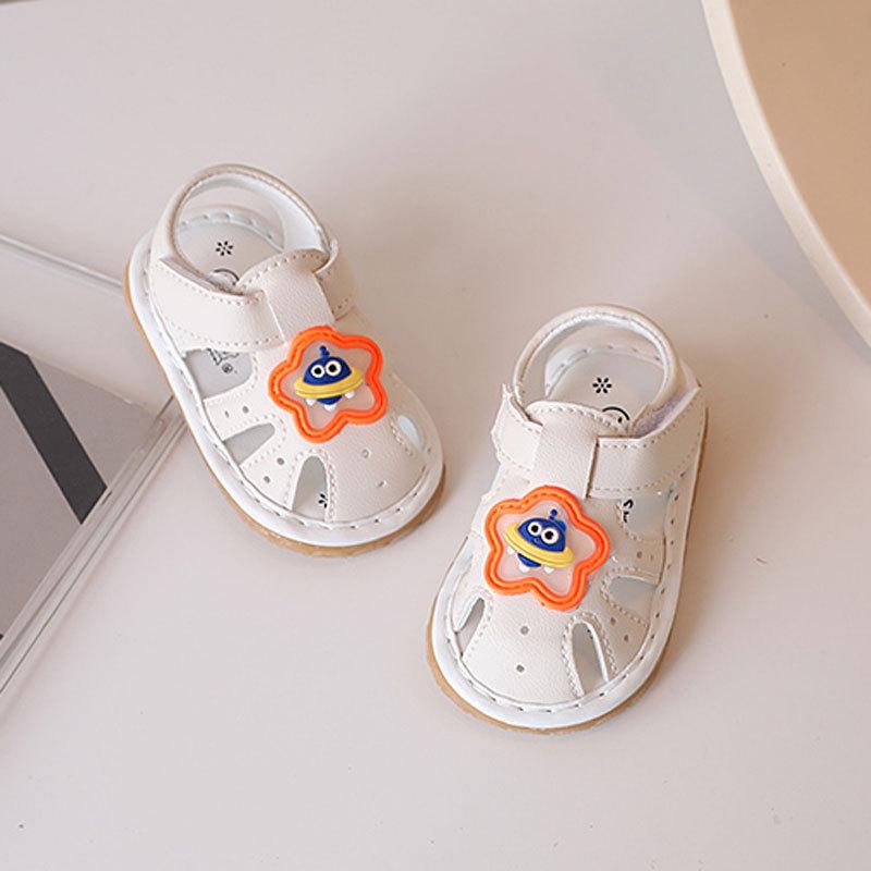 Summer 0-2 Years Old Called Shoes Cartoon Female Baby Toddler Shoes Soft Sole Male Baby Shoes 1 Bag Head Sandals