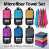 Hot Microfiber Towel Sports Quick-Drying Super Absorbent Camping Towel Super Soft Lightweight Gym Swimming Yoga Beach Towel