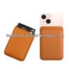 iPhone 17-Compatible MagSafe Magnetic Leather Card Holder Sleeve