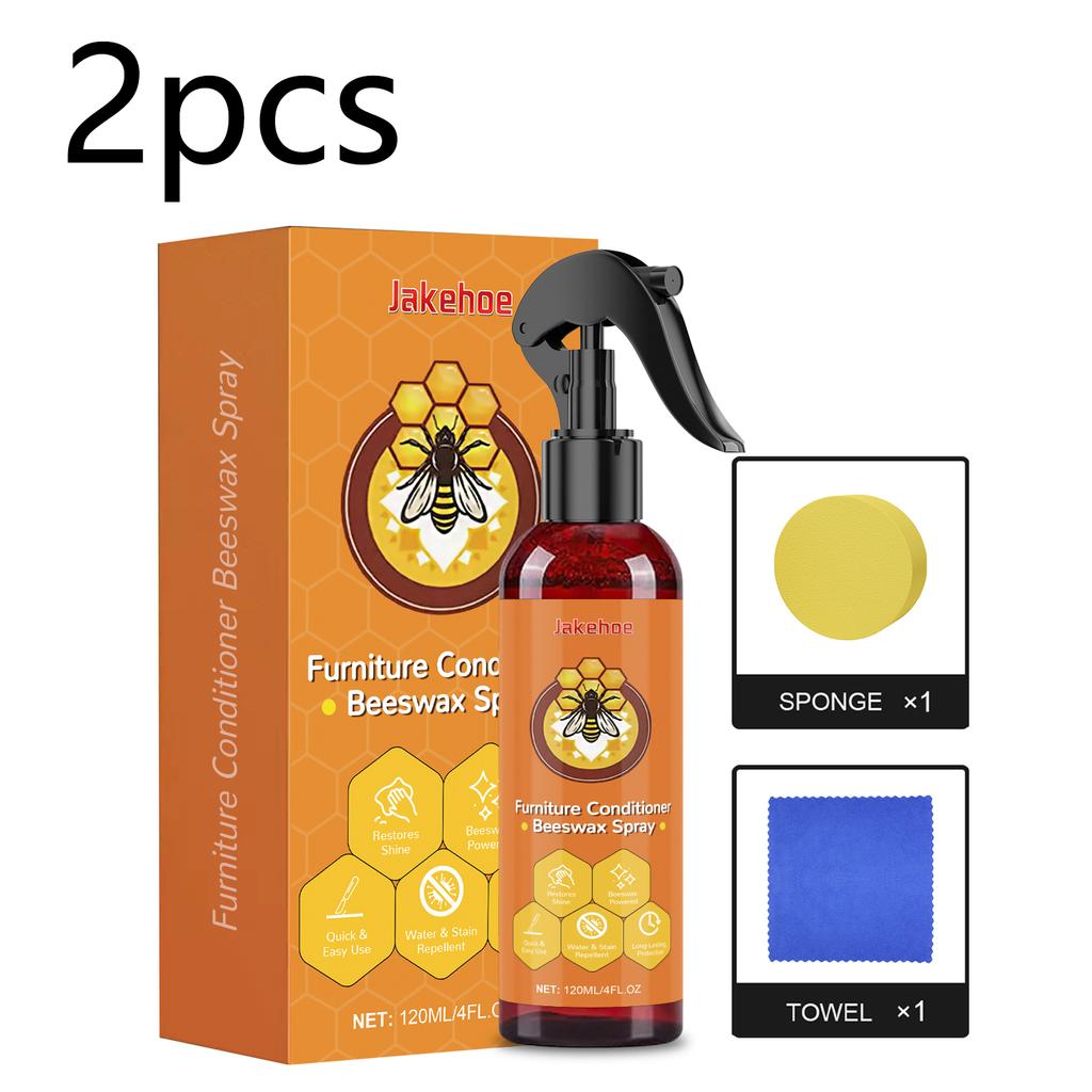 Furniture Beeswax Care Spray - Refurbishing, Cleaning, Anti - Cracking and Polishing Care Spray for Wooden Furniture and Floors
