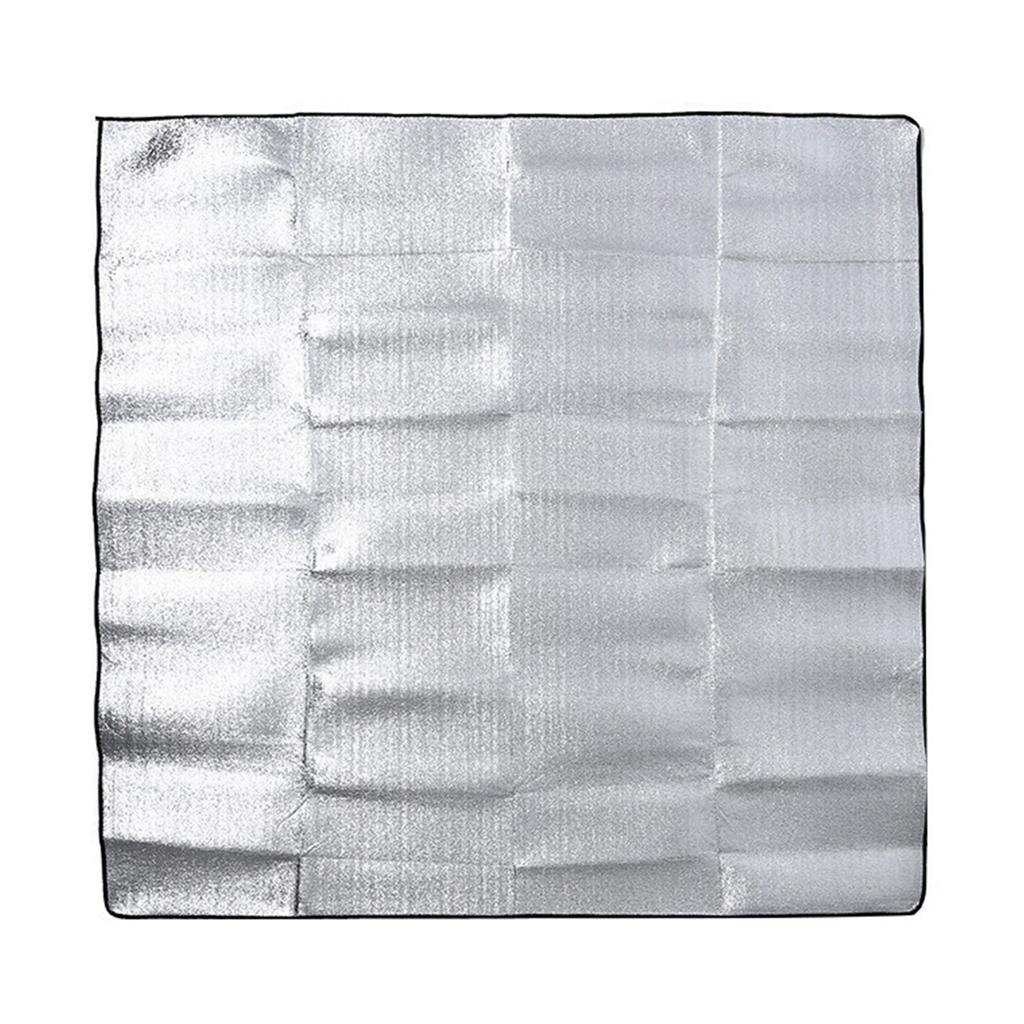 Waterproof Aluminum Foil Picnic Mat Camping Blanket Lawn Mats Outdoor Moistureproof Pad for Hiking Travel Family
