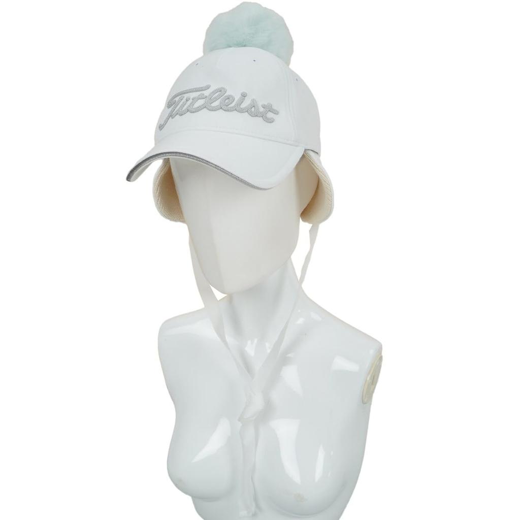 Titleist Women's Pom Pom Cap, White, TH23WPWCK-1