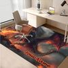 1PC Custom Name "Dragon's Fiery Ascension" Theme Floor Mat Ideal for Living Room, Game Rooms, Office, Bedroom,Floor Mat Playful Design