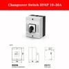 IP65 Dual Power Changeover Switch 3 Poles 40A changeover switch Dual Power disconnector Industrial Cam Switch