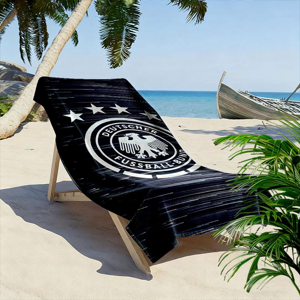 Majestic eagle emblem Print beach towel, quick drying, suitable for travel, outdoor sports, jogging, the beach and swimming, gift