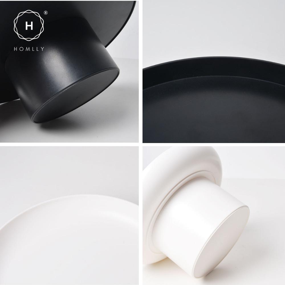 Homlly Uii Round Decorative ABS Storage Tray
