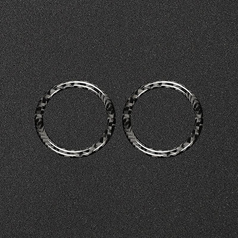 Auto-Carbonfaser-Look Fronttür-Stereo-Lautsprecher-Zierring für Jeep Grand Cherokee 2011–2017 2018 Innenausstattung