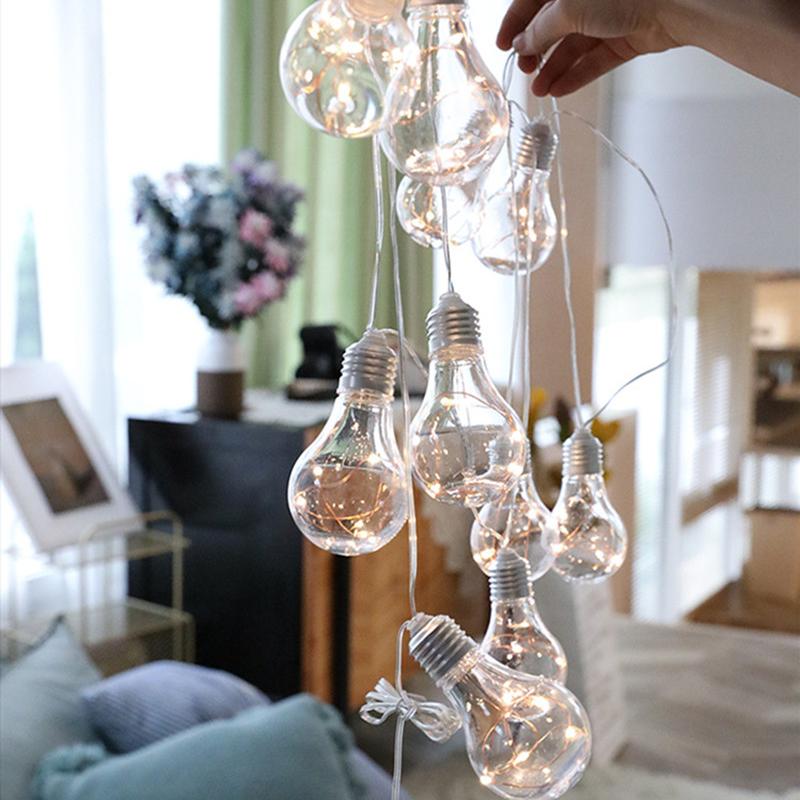 LED Fairy Lights Battery Power Bulb Interior Bedroom Bulbs Outdoor Garden Wedding Party Christmas Decor Garland Light String