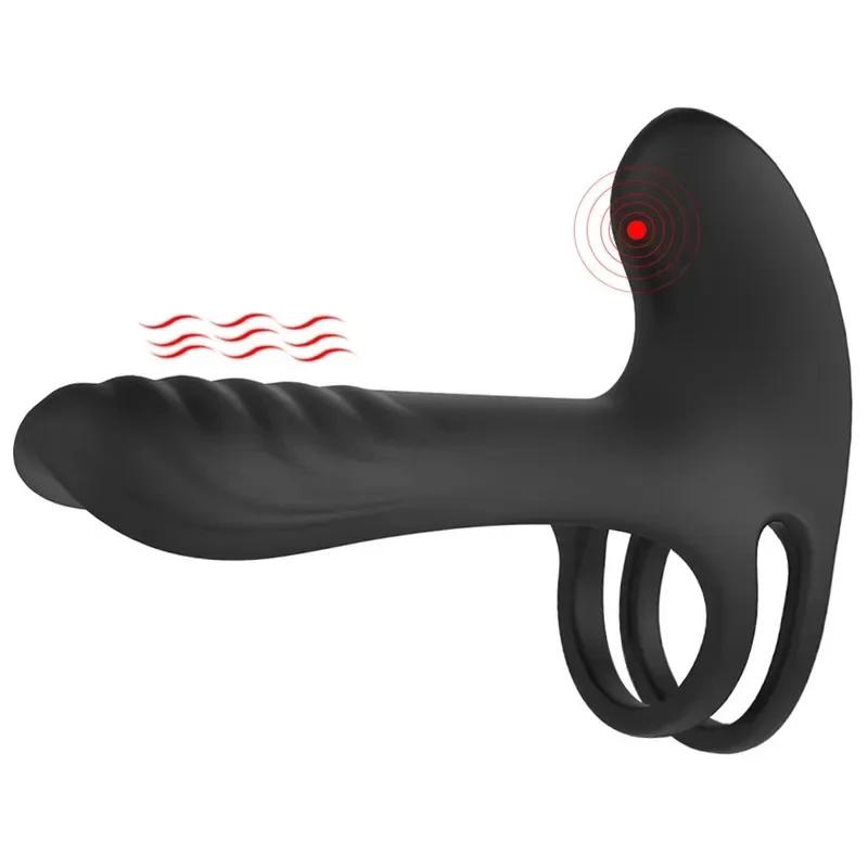 Couple Remote Control G Spot Vibrator Penis Vibrating Lock Fine Ring Massage Delayed Ejaculation Ring Penis Rings Sex Toys for Couples