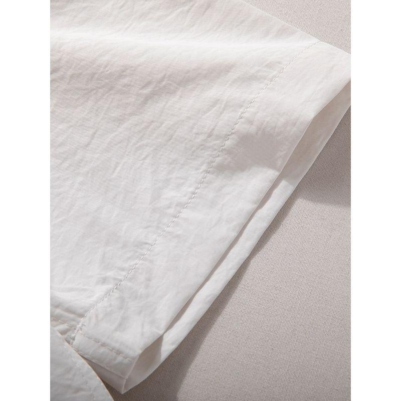 Short sleeve Shirts Men's Summer New Lightweight Breathable Quick-Drying Top Versatile Japan fashion Loose Casual Silky Shirt