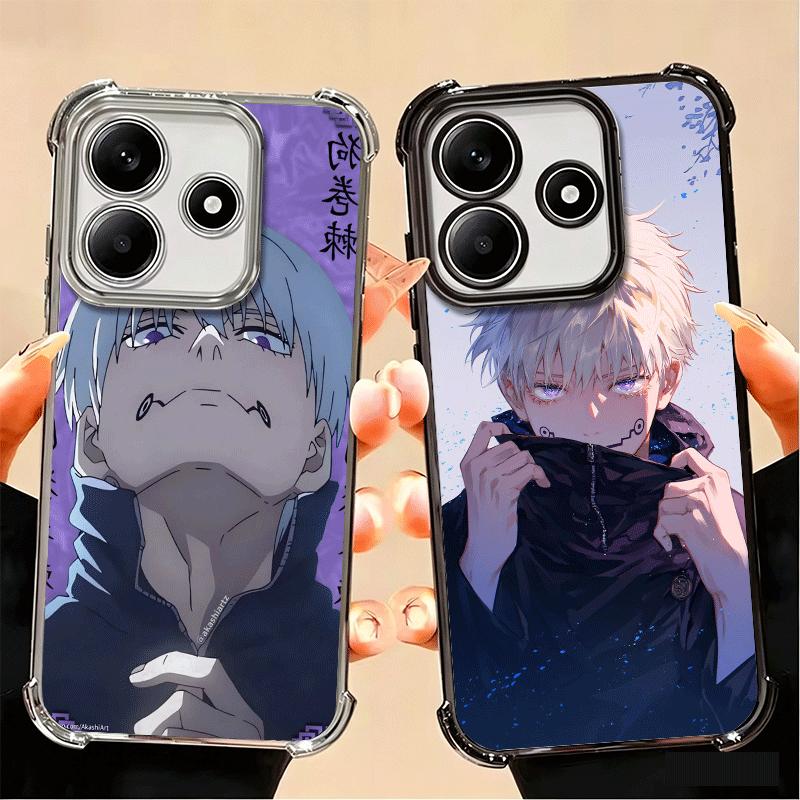 Anime Inumaki Toge JUJUSU Plating Phone Case For Xiaomi Poco X5 X6 X7 X8 Pro Max F8 Ultra F7 M8 M7 M5S Redmi 15C 15 14C 13C 13 X