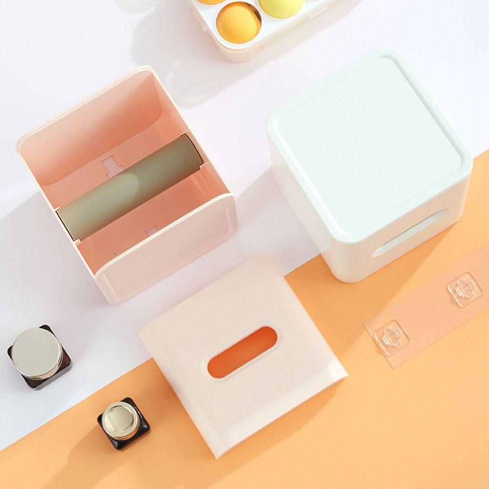 MultiFunction Roll Paper Holder Paper Towel Napkin Storage Box New Square Tissue Box  Kitchen