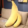 90cm Kawaii Funny Dog With Banana Plush Stuffered Dolls Long Bed Pillow Good Sleeping Pillow Baby Gifts Banana Pendant Keychain