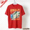 Amalfiküste T-Shirt Italien Küstenabenteuer T-Shirt Italienischer Badeort Kleidung Unisex Alltag Mode Lässig Baumwolle T-Shirts