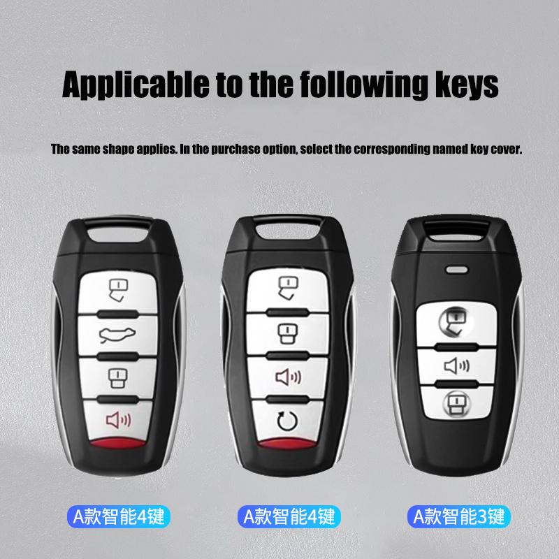 Zinc Alloy Car Key Case Protector Cover for Great Wall Haval Jolion 2022 H6 H7 H4 H9 F5 F7 F7X F7H H2S GMW Dargo Accessories
