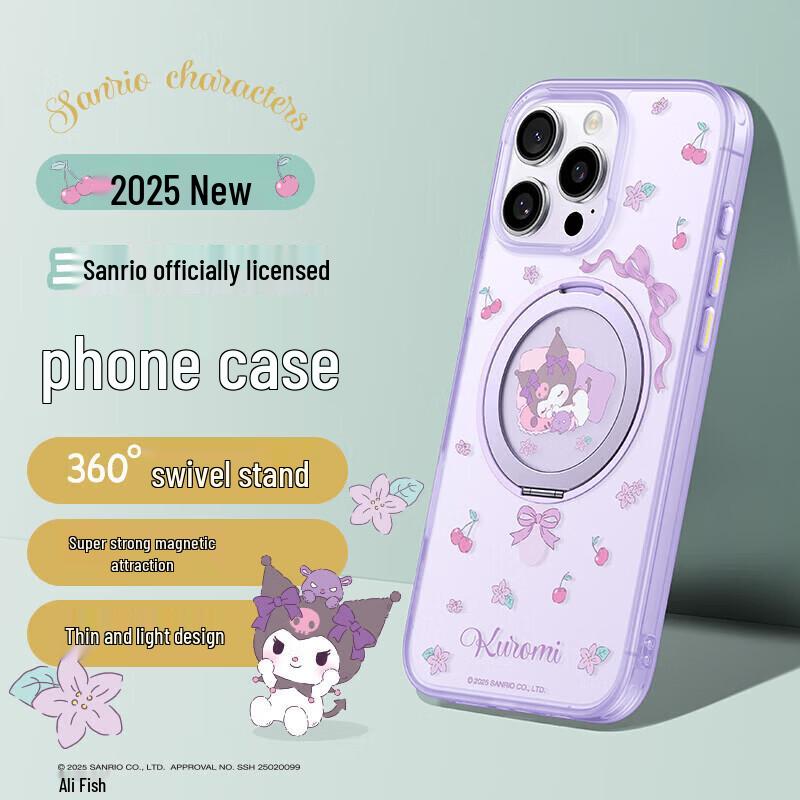 Baseus Sanrio Kuromi Magnetic Stand Case for iPhone 16 Pro iPhone 16 Pro