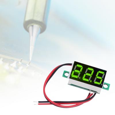 0.36 Inch LED Digital Mini Voltmeter 2 Wires DC 4.5V-30V Volt Meter Gauge Blue/Red/Green LED Display Voltage Panel Meter