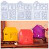 Fashionable Flexible Silicone Molds Portable for Creating Detailed Christmas House Ornaments User Friendly Designs
