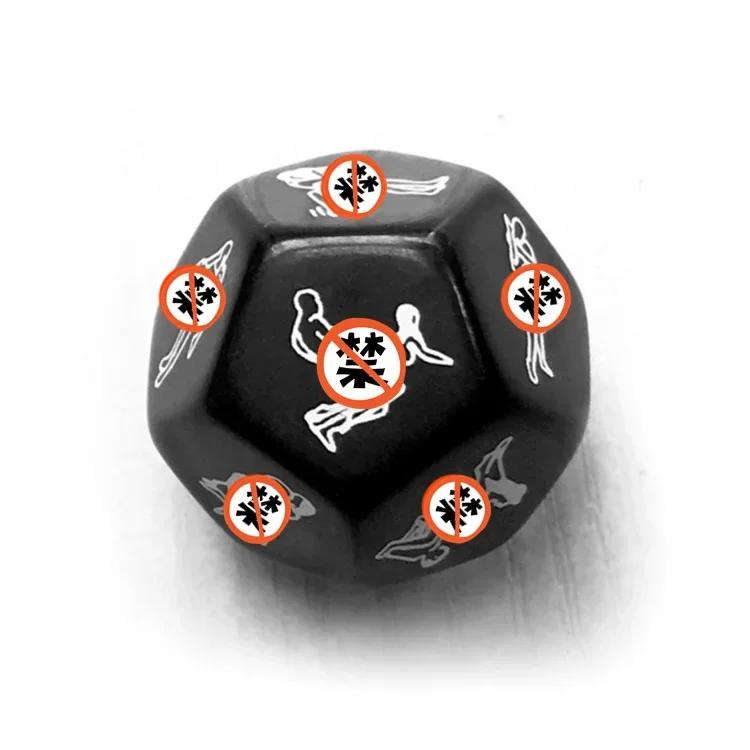 12 Sides Sex Toys for Couples Funny Sex Dice Adult Game Erotic Love Sexy Posture Foreplay Lovers Humour Game Toy Romantic Party