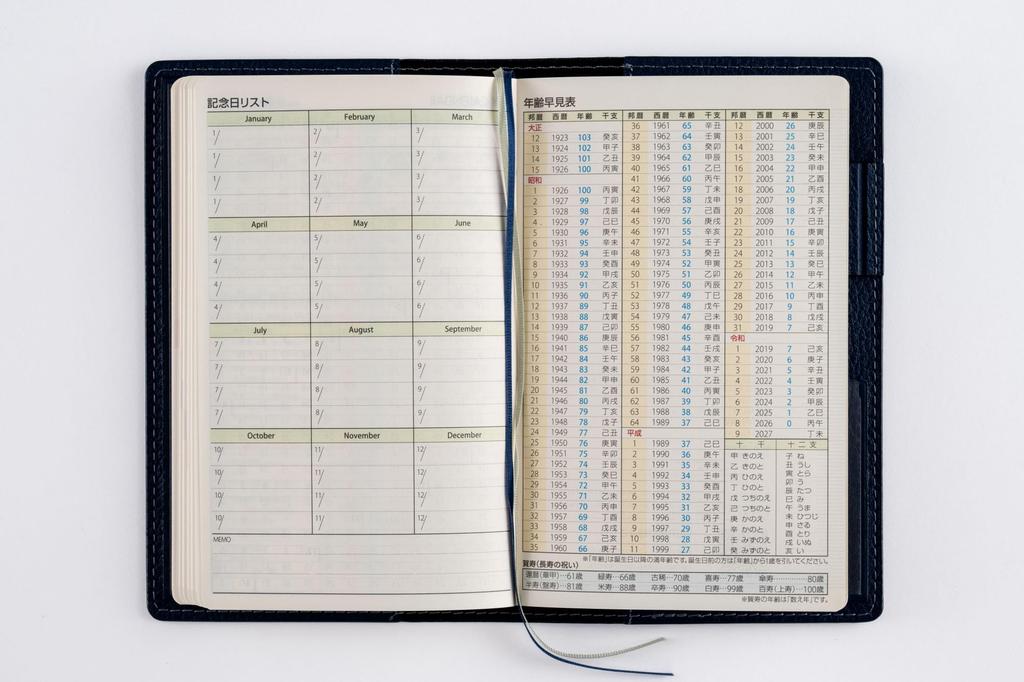 171 7 Takahashi 2026 Weekly Planner Size T’beau (T's View) Planner, Shoten, Edition, Navy,