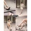 Sheepskin Shoes Round Head Color Matching Versatile Double Buckle with Flat Single Shoes Women's Mary Jane Shoes