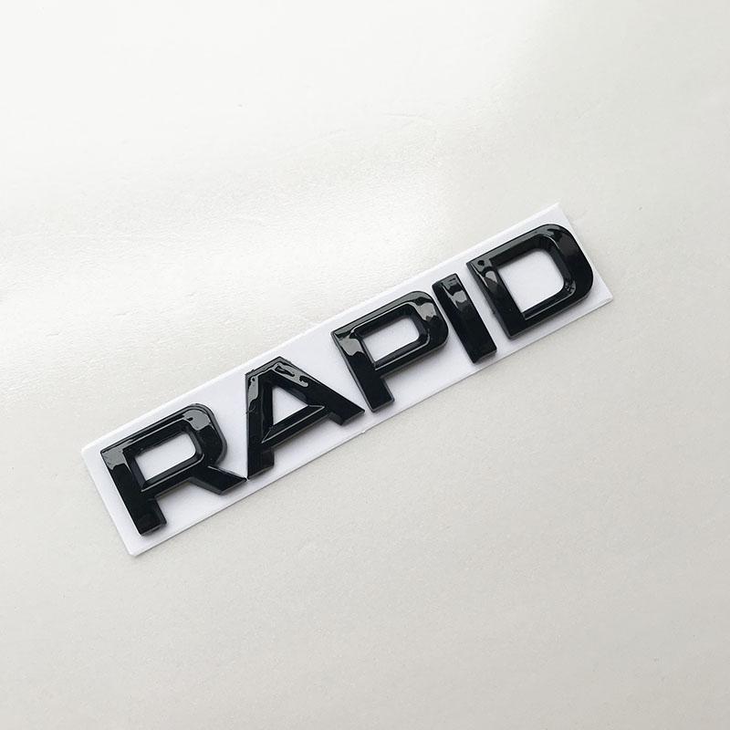 swpzb8 Glossy Black Letters ABS Car Emblem for SUPERB OCTAVIA FABIA KAMIQ KAROQ KODIAQ RAPID YETI 4x4 Trunk Nameplate Logo Sticker