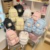 Schoolbag waxy jiji primary school students cute transparent backpack girls two-dimensional color large-capacity pain bag baby bag
