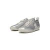 MLB New York Yankees Synthetic Leather Lightweight Slip Resistant Low top Casual Shoes Unisex Silver 3ASXC016N-50SIS