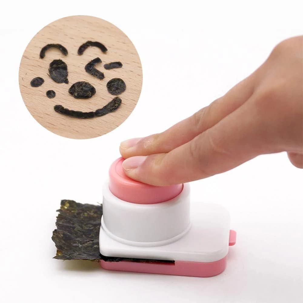 latikaly Nori Punch Pin Embosser Rice Ball Mold Nori Cutter Shape Punch Bento Box Accessories Kitchen Supplies