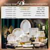 56-Piece Bone China Dinnerware Set