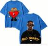 T-shirt Regalo Bad Bunny Uomo Donna Harajuku Oversize Unisex Manica Corta Streetwear alta qualità Coppie prodotto caldo Comoda