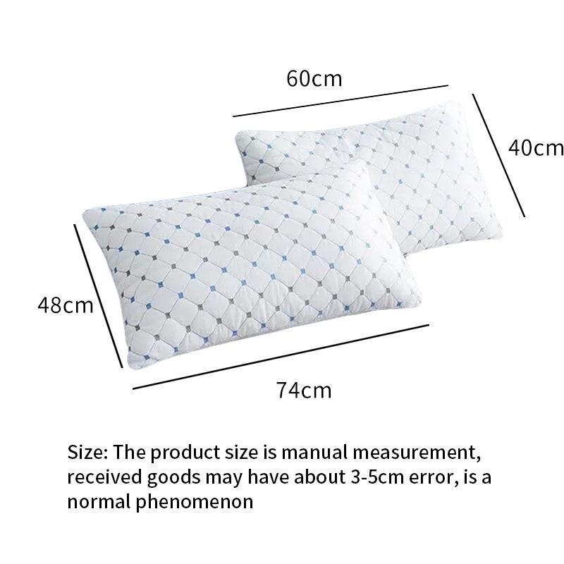 Poduszka Star Hotel z pierza i aksamitu, Zmywalna, Poduszka z haftem, Wypełnienie z włókna, Miękka poduszka