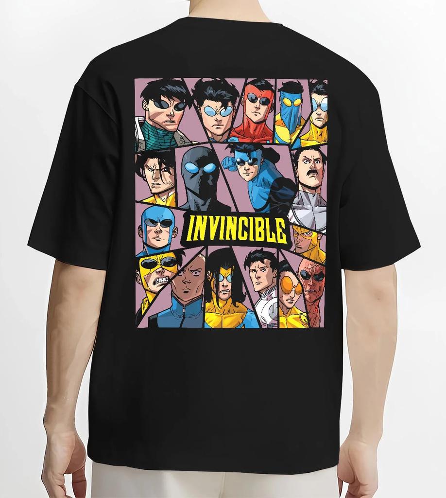 INVINCIBLE New Model Anime Lover T Shirt Year Round Personality Clothes Oversized Unisex Produ